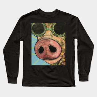 Here Petey Piggie Long Sleeve T-Shirt